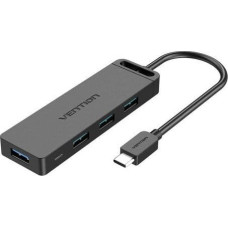 Vention HUB USB Vention Hub USB 3.0 z 4 portami USB-C i USB 3.0 z zasilaczem Vention TGKBB 0,15m Czarny