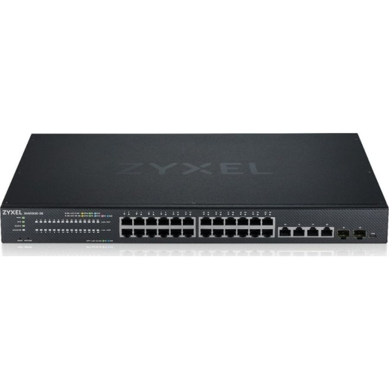 Zyxel Switch ZyXEL Przełšcznik XMG1930-30, 24-port 2.5GbE Smart Managed Layer 2 Switch with 4 10GbE and 2 SFP+ Uplink