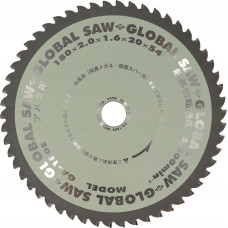 Global Saw Piła tarczowa do cięcia aluminium GLOBAL SAW 180 x 2,0/1,6 x 20mm / 54z CERMET