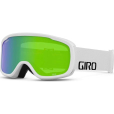 Giro Gogle zimowe GIRO CRUZ WHITE WORDMARK (Szyba lustrzana kolorowa LODEN GREEN 26% S2) (NEW 2023/2024)