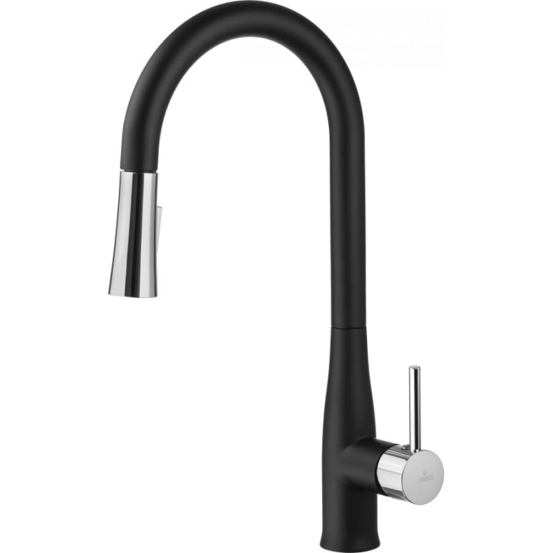 Deante KITCHEN MIXER WITH PULL-OUT SPRAY DEANTE BLACK LIQUORICE