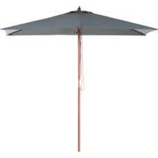 Beliani Parasol ogrodowy 144 x 195 cm szary FLAMENCO