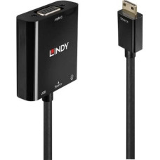 Lindy Adapter USB Lindy USB-C - VGA Czarny  (38286)