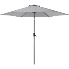 Beliani Parasol ogrodowy Varase Ciemny Szary 270 cm