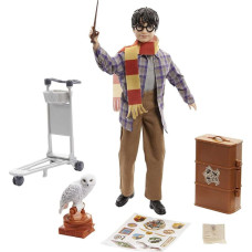 Mattel Harry Potter Gleis 9 3/4 Spielset mit Harry Potter Puppe & Hedwig Figur