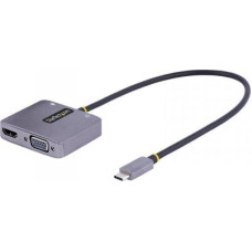 Startech Stacja/replikator StarTech USB-C (122-USBC-HDMI-4K-VGA)