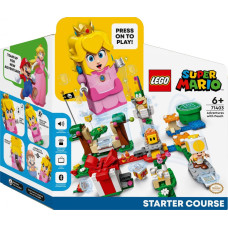 Lego 71403 Super Mario Abenteuer mit Peach ? Starterset (Baubares Spielzeug mit interaktiver Prinzessinnen Figur, Gelber Toad und Lemmy)