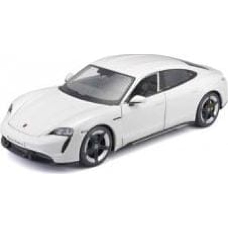 Bburago Porsche Taycan Turbo S White 1:24 BBURAGO