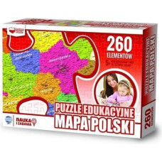 Zachem Puzzle Edukacyjne, 260 elementów. Mapa Polski (ZACH0062)