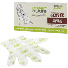 Greenaware GreenAware, Kompostowalne rękawiczki jednorazowe, rozm. M, 100 szt.