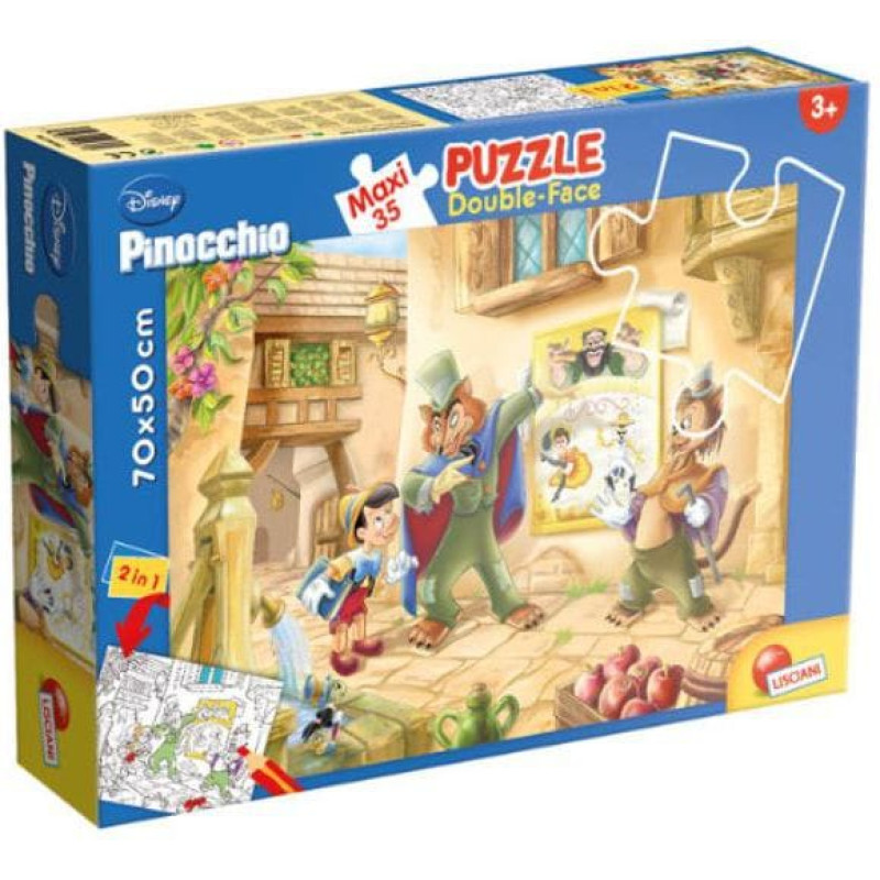 Lisciani Puzzle dwustronne MAXI 35el Pinokio 304-48182