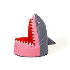 Go Gift Sako bag pouffe Shark grey-pink XXL 100 x 60 cm