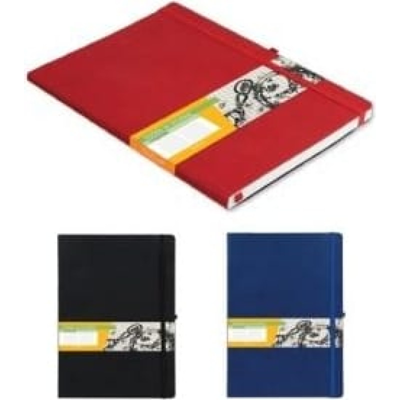 Antra Notes B5 Linia Impresja Czarny