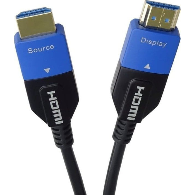 Premiumcord Kabel PremiumCord PREMIUMCORD Ultra High Speed HDMI 2.1 optický kabel 8K@60Hz 4K@120Hz 15m zlacený