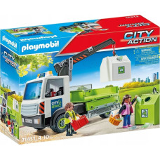 Playmobil Zestaw z figurkami City Action 71431 Samochód ciężarowy z kontenerami na szkło