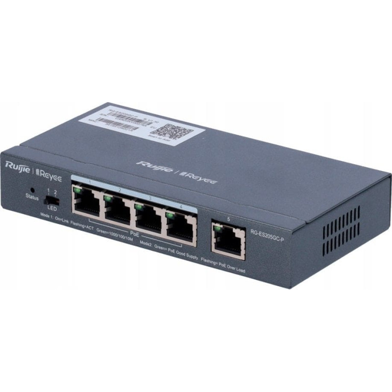 Reyee Switch Reyee Reyee RG-ES205GC-P Smart mananged PoE switch, 4x PoE