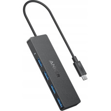 Anker HUB USB Anker Hub 4w1 5Gbps USB-C Czarny