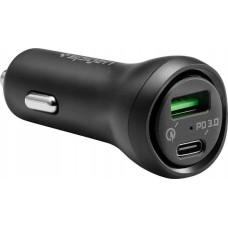 Spigen Ładowarka Spigen Ładowarka samochodowa Spigen SteadiBoost F31QC 2-port Car Charger PD 27W QC 3.0 Black