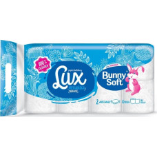 Bunny Soft Bunny Soft Lux - Miękki papier toaletowy, 2-warstwy, celuloza - 8 rolek