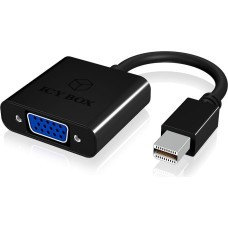 Icy Box Adapter AV Icy Box DisplayPort Mini - D-Sub (VGA) czarny (IB-AC539)