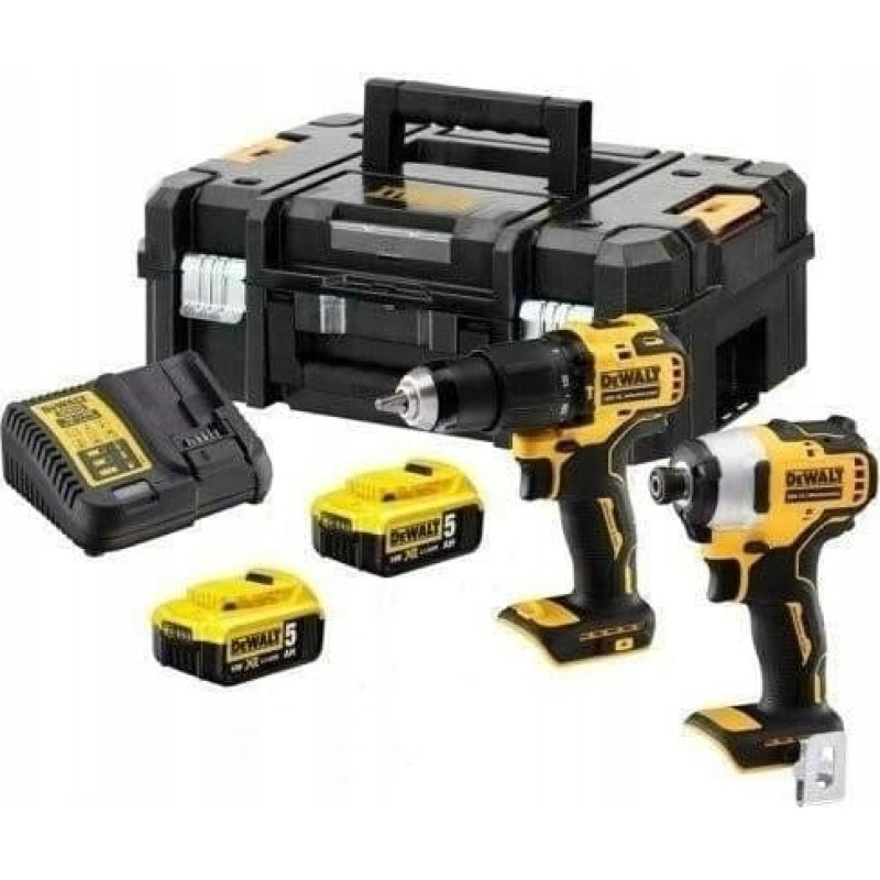 Dewalt ZESTAW WKRĘTARKA DCD708 + ZAKRĘTAKRA DCF809 18V 2*5.0AH