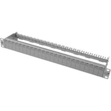 Metz Patch panel CAT 6, 24 porty, 1U, Jasnoszary (130920-00-E)