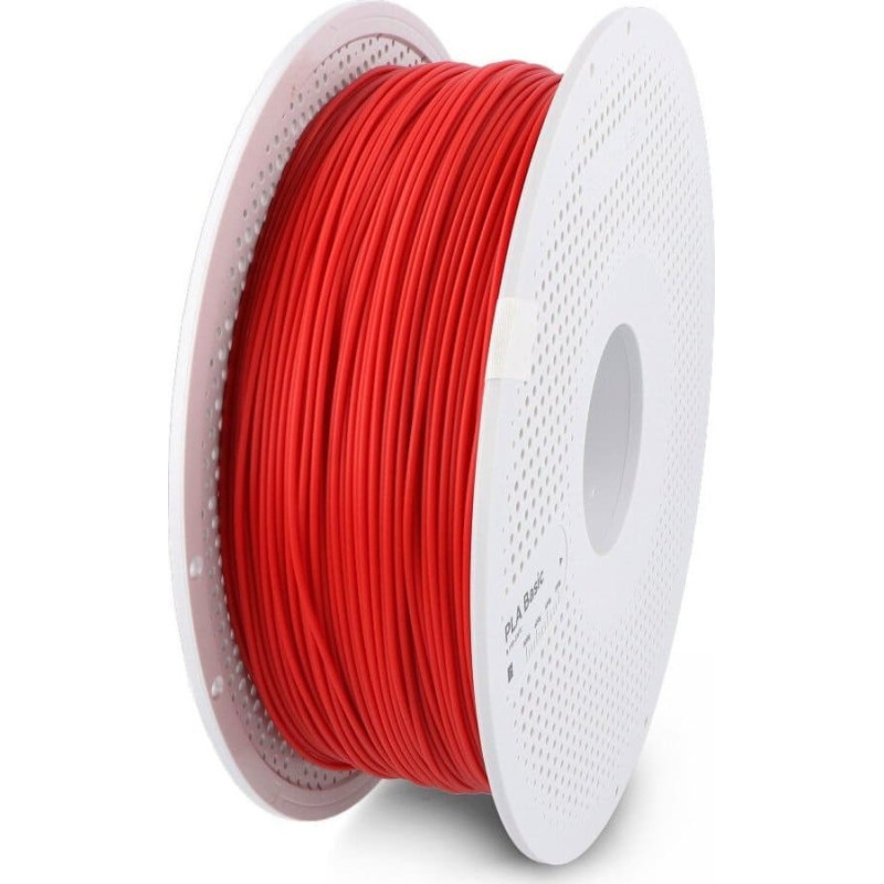 Bambulab Filament Bambu Lab PLA Basic 1,75mm 1kg - w zestawie z wielorazową szpulą - Red}