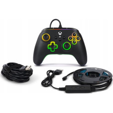 Powera Pad PowerA PowerA Advantage kablet controller til Xbox Series X|S med Lumectra + RGB LED Strip - Sort