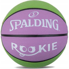 Spalding PIŁKA DO KOSZYKÓWKI SPALDING ROOKIE R.5 ZIELONO RÓŻOWA