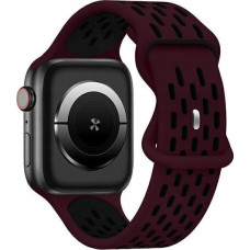 Beline Beline pasek Apple Watch New Sport Silicone 42/44/45/49mm bordowo-czarny  wine red/black box