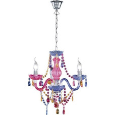 Trio Rl Lampa wisząca Trio RL Lampa wisząca wielokolorowa glamour Trio RL LSTER świecznikowa R11073017