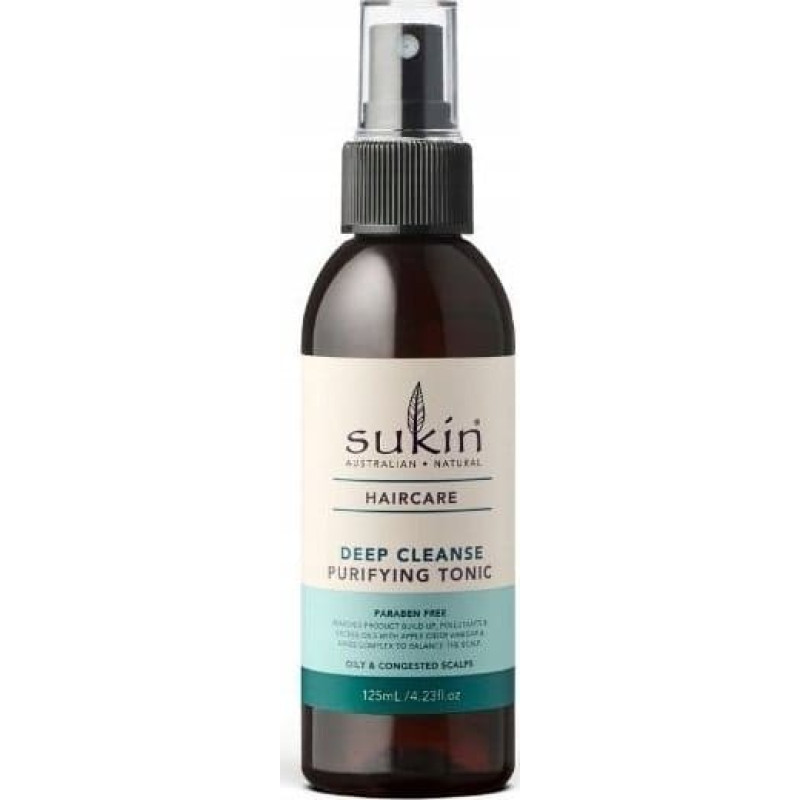 Sukin SUKIN, DEEP CLEANSE Tonik oczyszczający skórę głowy w spray'u, 125 ml