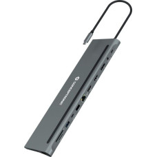 Conceptronic Stacja/replikator Conceptronic CONCEPTRONIC Dock USB-C->HDMI,DP,GbE,USB3.0/2.0,PD  0.18m gr