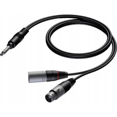 Procab Kabel Procab Procab CAB709/3 6.3 mm Jack male stereo - XLR male & XLR female 3 meter