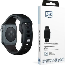 3MK 42/44/45/49 mm Black - 3mk Silicone Watch Strap for Apple