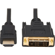 Eaton Kabel Eaton Eaton Tripp Lite Series Safe-IT HDMI to DVI-D Single-Link Antibacterial Adapter Cable (M/M), 1080p 60 Hz, Black, 6 ft. (1.8 m) - Adapterkabel - Single Link - HDMI mannlich zu DVI-D mannlich - 1.8 m - Doppelisolierung - Schwarz - geformt