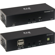 Eaton Eaton Tripp Lite Series DisplayPort over Cat6 KVM Extender Kit, Transmitter and Receiver, USB, 4K 30Hz, DP1.2a, PoC, HDCP 2.2, 230 ft., TAA - Erweiterung fur Video/Audio - 10Mb LAN, HDMI, DisplayPort - uber CAT 6 - bis zu 70 m - TAA-konform