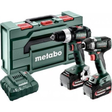 Metabo Zestaw elektronarzędzi Metabo METABO.COMBO SET 18V 2.8.4 (BS 18 LT BL + SSD 18 LT 200 BL) 2x5.2Ah METABOX ...