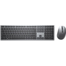 Dell Klawiatura + mysz Dell DELL KM7321W klawiatura Dołączona myszka RF Wireless + Bluetooth AZERTY Belgijski Szary, Tytan