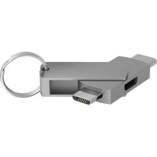 Terratec Adapter USB TerraTec USB-C - microUSB Srebrny  (272989)