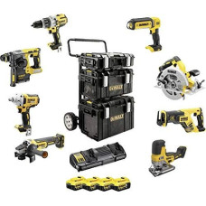 Dewalt Akku Kombopack DCK856P4, 18Volt (gelb/schwarz, 8 Akku-Maschinen, 4x Li-Ionen XR Akku 5,0Ah, Trolley DS Carrier)