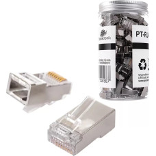 Spacetronik Wtyk RJ45 przelotowy kat5e FTP PT-RJ455FT-0 100szt Spacetronik