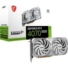 MSI Karta graficzna MSI GeForce RTX 4070 SUPER Ventus 2X White OC 12GB GDDR6X