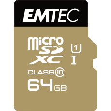 Emtec Karta Emtec Gold+ MicroSDXC 64 GB Class 10  (ECMSDM64GXC10GP)