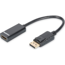 Digitus Adapter AV Digitus DisplayPort - HDMI czarny (DB-340400-001-S)