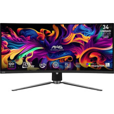 MSI MAG 341CQPDE QD-OLED (86.8 cm (34.2 Zoll), schwarz, UWQHD, QD-OLED, Curved, Adaptive-Sync, HDR, 175Hz Panel)