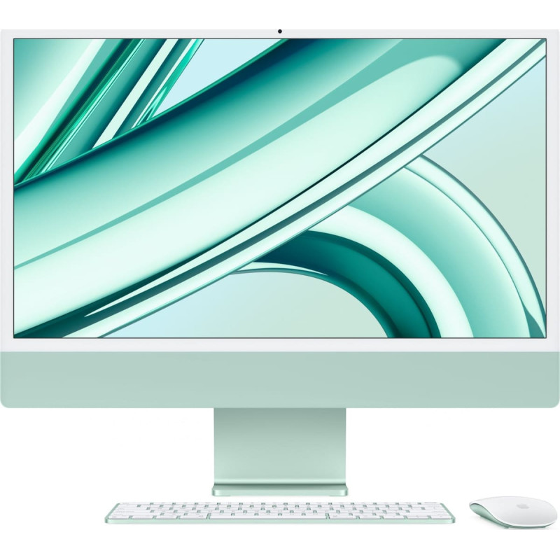 Apple Komputer Apple Apple iMac 24” 4.5K Retina, Apple M3 8C CPU, 10C GPU/8GB/256GB SSD/Green/SWE Apple