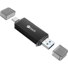 C-Tech HUB USB C-Tech C-TECH čtečka karet UCR-02-AL, USB 3.0 TYPE A/ TYPE C, SD/micro SD