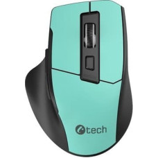 C-Tech Mysz C-Tech C-TECH myš Ergo WLM-05, bezdrátová, 1600DPI, 6 tlačítek, USB nano receiver, mátová