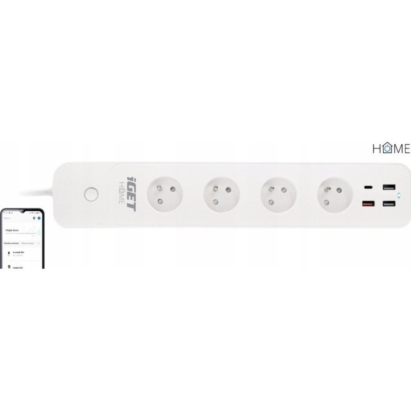 Iget Listwa zasilająca iGET iGET HOME Power 4 USB